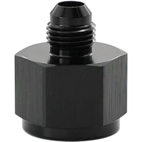 KRD PERFORMANCE 1/8 NPT Female to 4AN Male Expander adaptor Aluminum 1/8 NPT Female to Male AN4 Flare Thread Hose Expanding Fittings Black