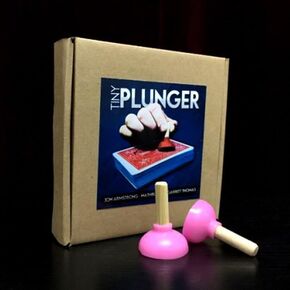 blue-ther Tiny Plunger Armstrong Magic Tricks Magician Close Up Illusions Props Mentalism Unsuspecting Little Magia (Orange)