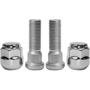 Mysttoo M14x1.50 Chrome Wheel Lug Stud Nut Set Compatible with 2009-2021 Honda Acura Odyssey MDX Passport Pilot Ridgeline RLX TL ZDX, Replaces 90304TK4A01 611-327 (4PCS)