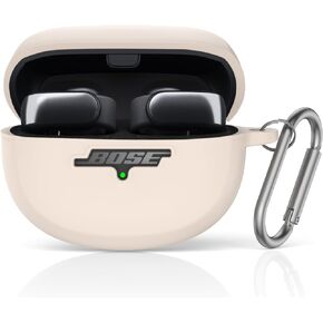 TUDIOW for New Bose Ultra Open Earbuds Case (2024)، غطاء حماية من السيليكون مقاوم للصدمات لملحقات سماعات الأذن اللاسلكية Bose Open Ear مع حلقة تسلق (أرجواني)