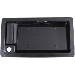YRANZO Exterior Rear Door Handle for Ford 1992-2008 E150 E250 E350 Econoline Replace 6C2Z-15434A20-AA F6UZ-15434A20-AAA Back Cargo Door Handle with License Plate Tag Bracket