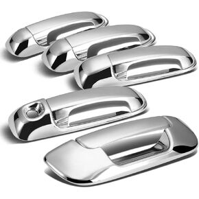 Tailgate + Door Handle Cover (Chrome) For 2002- 2008 Dodge Ram 4DR