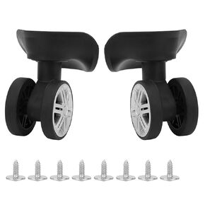 1 Pair Universal Luggage Wheels Double Row Suitcase Wheels Replacement for Suitcase Parts Mountaineering Tool Accessories