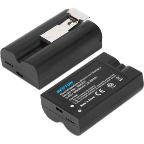 BESTON 2 Pack Replacement Battery for Ring-Doorbell Camera 2/3/4, Stick Up and Spotlight Cam Rechargeable Lithium Li-ion Batteries, 6040mAh