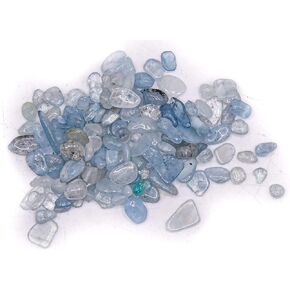 100g (3.5oz) Rich Blue Apatite Small Tumble Stone Pebbles Polished Natural Sparkling Gemstone Crystal Mineral Specimens - 1 Bag