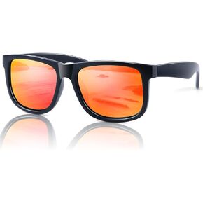 SIPHEW Classic Polarized Sunglasses for Men, Square Sun Glasses with UV400 Protection for Driving & Fishing