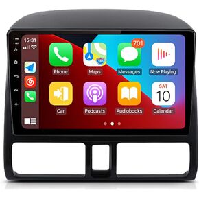 Android 13 لراديو Honda CRV 2001-2006 مع Carplay اللاسلكي وAndroid Auto، ذاكرة وصول عشوائي 4 جيجابايت + ذاكرة تخزين داخلية 64 جيجابايت 9 شاشة لمس ستيريو للسيارة مع نظام تحديد المواقع واي فاي وبلوتوث FM وكاميرا احتياطية SWC in Kuwait