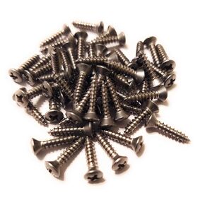 50 X Pickguard Backplate Screws Stainless Steel Phillips #4 X 1/2 inch Made in USA