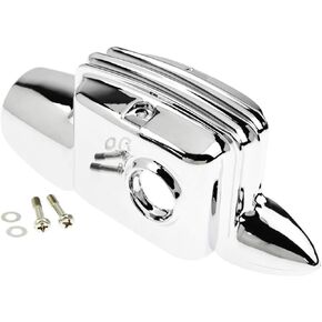 HDBUBALUS Chrome Rear Brake Master Cylinder Cover Fit for Harley FLHT FLHX FLHR 2008-2020