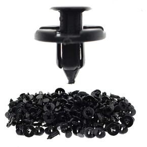 MOTOALL Nylon Fender Trim Panel Bumper Shield Retainer Fastener Rivet Push-Type Clips for 8mm Hole Nissan Infiniti 01553-09321 Auto Body - 100pcs