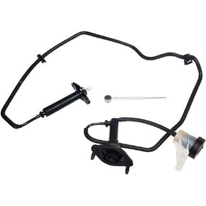 Pre-Filled Master And Slave Cylinder compatible with Ram 1500 2500 3500 Slt St Laramie Base Custom Sport R/T Ws 2000-2004 5.9L L6 DIESEL OHV 3.9L V6 5.2L V8 5.9L V8 8.0L V10 GAS OHV