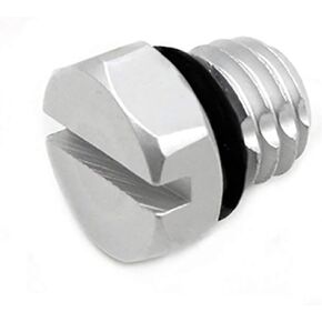 iFJF Billet Aluminum Air Bleeder Screw Replacement for GM 2001-2017 Duramax Diesel Fuel Filter Silver