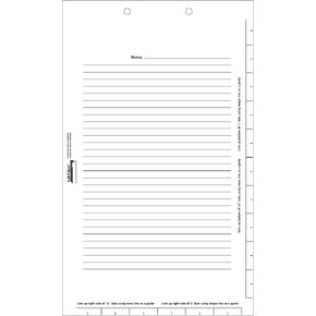 Tabbies Legal Index Divider Sheet, 8-1/2"W x 11"H, White, 7-Hole Punched 100 Sheets/Pack (53018)