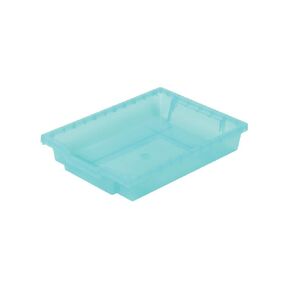 صواني Shallow F1، أخضر كيوي، 12.3 بوصة × 16.8 بوصة × 3 بوصة، صناديق مدرسية شديدة التحمل مضادة للميكروبات، صناديق تخزين صناعية ومرافق، بالإضافة إلى معدات طبية أو معدات الإسعافات الأولية، حزمة من 8 قطع