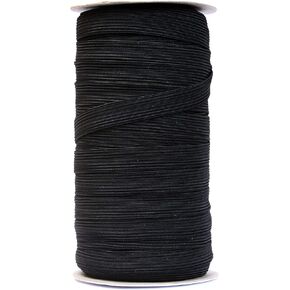 50 Yards Length 1/2" Width Flat Elastic Band for Sewing Stretch Elastic Cord for DIY Projects, Arts & Crafts (White)
