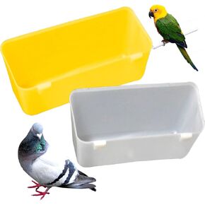 Pigeon Bird Feeder Water Bowl Cup, Plastic, Outdoor, Indoor, Multiple Pets