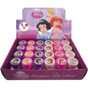 LETANG Disney's Princess Self-Inking Stamps Birthday Party Favors 24 Pieces (Complete Box)