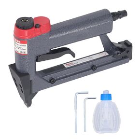 Nail Gun Cordless, Pneumatic Nailer Press Air Nail Gun, 300 Nails Capacity 0.4~0.8Mpa for Furniture Farming for Carpentry, DIY Project, Woodworking