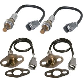 4Pcs Oxygen Sensor O2 Sensor Replacement for 2000 2001 2002 2003 2004 Toyota Tundra Sequoia 4.7L 4WD Only 02 Sensor Upstream and Downstream 234-4169 x2 234-4162 x2