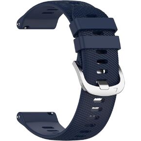 Compatible with Garmin Forerunner 265 / Forerunner 255 / Venu 2 / Vivoactive 4 Watch Bands 22mm Silicone Replacement Strap Wrist Band for Men Women