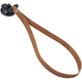 حامل قبعة رعاة البقر لحامل الشاحنة - حافظ على قبعة رعاة البقر الخاصة بك آمنة أثناء القيادة مع حامل القبعة للشاحنة - حامل قبعة رعاة البقر المثالي للالتقاط مع أكواب شفط قوية وحبل من الجلد الطبيعي in Kuwait