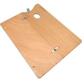 Folding Oil Painting Pigment Wooden Palette 15 x 7.5Inch Art Supplies (7.5Inch Medium)