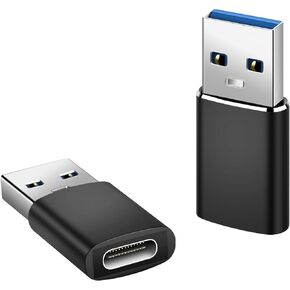 defomery USB C to USB Adapter, USB C 3.0 Adapter, USB Type C Female to USB Male Converter Type C Adapter (2 Pack)
