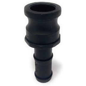 Gloxco Polypropylene Type E Cam and Groove Hose Fitting, 1-1/4" Male Camlock Adapter x 1-1/4" Hose Shank (CAM-12-E-PP)