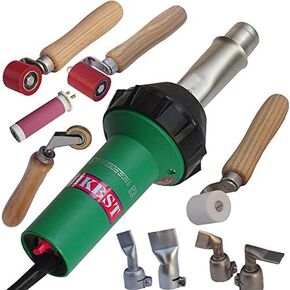 Hot Air Welding Gun For HDPE Geomembrane Welder For TPO Foof With Flat Weld Nozzle And Rollers For Plastic Welder