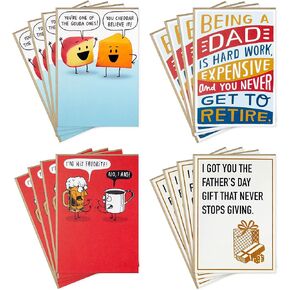 Hallmark Funny St. Patrick's Day Card Assortment (16 Cards with Envelopes) for Friends and Family