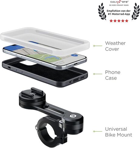 حامل هاتف SP CONNECT للدراجة النارية | حامل هاتف من الألومنيوم من فئة الطائرات للدراجات النارية ATV Quad Harley Davidson Scooter | ملحقات مقود الدراجة للهاتف الخلوي iPhone GPS Samsung Sport in Kuwait