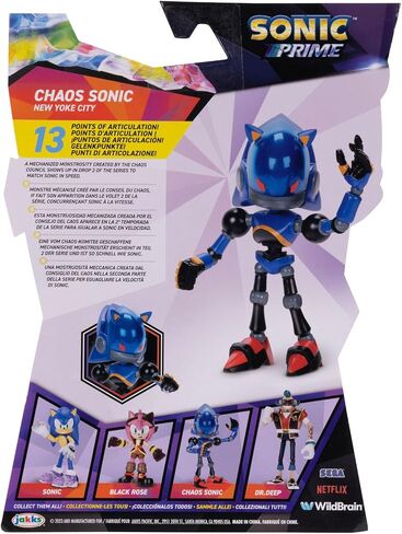 Sonic Prime 5-inch Chaos Sonic - Chaos Council Action Figure 13 Points of Articulations. Ages 3+ (Officially Licensed by Sega and Netflix) in Saudi Arabia