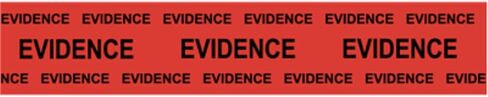 شريط أدلة احترافي، الشرطة، ختم واضح للتلاعب، أحمر، لفة واحدة، 2 بوصة × 165 قدم، عالي التحمل (الأفضل للعناصر الكبيرة من الأدلة) in Kuwait