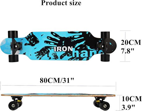 31 Inch Longboard Skateboard Complete Carving Cruiser longboards for Beginner T-Tool Included in Kuwait
