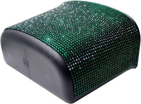 idain Bling Crystal Car Trash Can Auto Hanging Car Trash Can Sparkling Storage Holder Litter Container for Vehicle Office Home (White Rhinestone) in Saudi Arabia