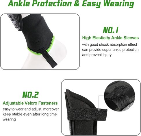 واقيات الساق للكاحل من Obbsen للأطفال والشباب والبالغين، وسادات واقية للساق بأكمام الكاحل | الأولاد والبنات in Kuwait