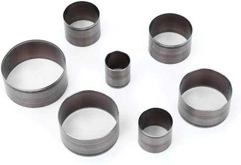 7Pcs Leather Craft Cutting Tool Hole Hollow Circular Puncher Punch Die for Leather Treatment, 20/25/30/35/40/45/50mm in Saudi Arabia
