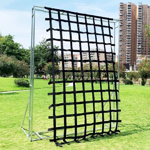 Climbing Cargo Net 11 ft X 6 ft - Cargo Net for Climbing Adults - Climbing Net for Swingset - Climbing Net Outdoor-Black (132 inch x 72 inch) in Kuwait