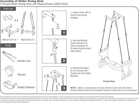مجموعة أرجوحة شراعية بحبل (أحمر) مع ملصق شعار SSS in Kuwait