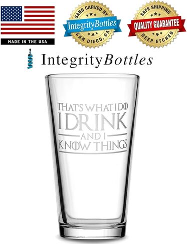 زجاج ويسكي فاخر من Integrity Bottles، زجاج صخور محفور بعمق 11oz مع اقتباس GoT، صنع في الولايات المتحدة الأمريكية، هدايا Highball، رمل منحوت يدويًا (إله الثدي والويسكي) in Kuwait