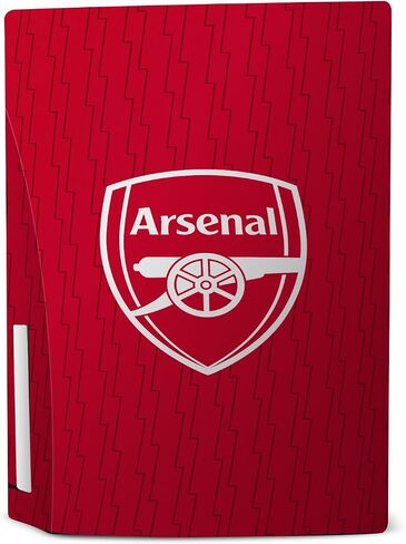 تصميمات حافظة الرأس مرخصة رسميًا من Arsenal FC Home 2023/24 Crest Kit من الفينيل، ملصق للوحة حماية للألعاب متوافق مع وحدة تحكم Sony Playstation 5 PS5 Disc Edition ووحدة تحكم DualSense in Kuwait