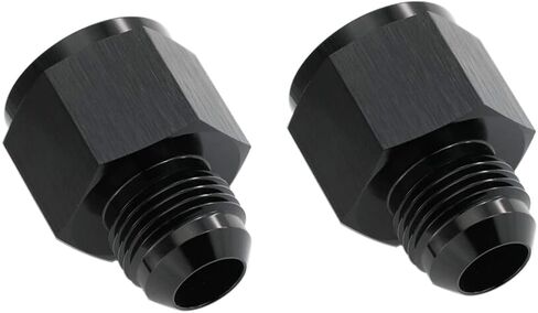 KRD PERFORMANCE 1/8 NPT Female to 4AN Male Expander adaptor Aluminum 1/8 NPT Female to Male AN4 Flare Thread Hose Expanding Fittings Black in Saudi Arabia