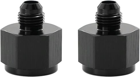 KRD PERFORMANCE 1/8 NPT Female to 4AN Male Expander adaptor Aluminum 1/8 NPT Female to Male AN4 Flare Thread Hose Expanding Fittings Black in Saudi Arabia