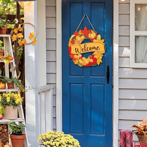 Hello Summer Wreath Sign Ocean Beach Wooden Hanging Wreath Decor Ornament Wood Farmhouse Beach Starfish Door Decor Beach Theme Hanger for Front Door Porch Home Wall Window Indoor Outdoor Decor in Saudi Arabia
