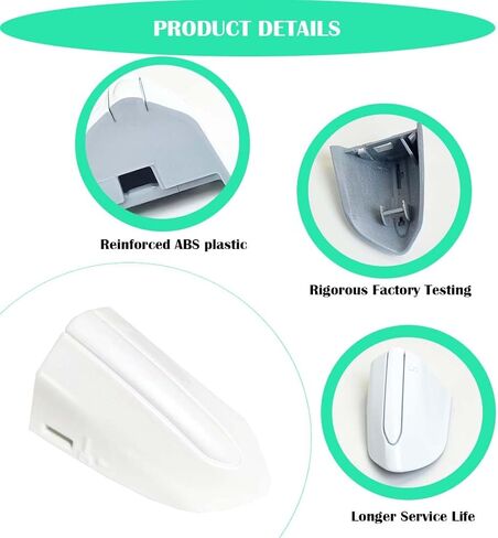 NPSNGSJY DS7Z-54218A15-DC الأمامي الخارجي مقبض باب السائق قفل غطاء غطاء الحافة متوافق مع Fusion 2013-2020 Edge 2015-2021 الجانب الأيسر ثقب المفتاح تقليم استبدال الأبيض in Kuwait