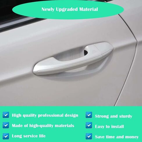 NPSNGSJY DS7Z-54218A15-DC الأمامي الخارجي مقبض باب السائق قفل غطاء غطاء الحافة متوافق مع Fusion 2013-2020 Edge 2015-2021 الجانب الأيسر ثقب المفتاح تقليم استبدال الأبيض in Kuwait