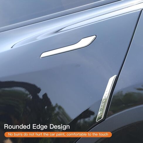 واقي مقبض الباب من الكروم لـ 2017-2024 Tesla Model 3 غطاء مقبض الباب متوافق مع 2019-2023 Tesla Model Y مقبض الباب Warp (4 قطع) in Kuwait