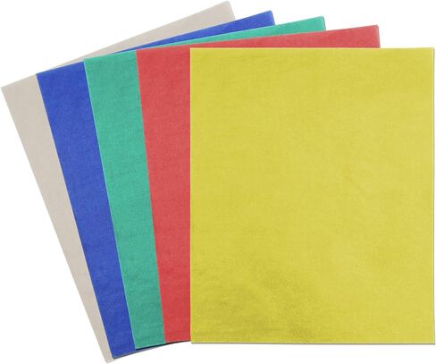 Carbon Paper for Tracing on Fabric, Wood, and Canvas (5 Colors, 9 x 11 in, 50 Sheets) in Saudi Arabia