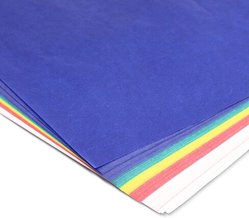 Carbon Paper for Tracing on Fabric, Wood, and Canvas (5 Colors, 9 x 11 in, 50 Sheets) in Saudi Arabia
