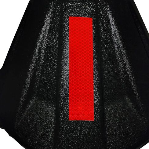 SmartSign 1.2 x 6 inch Red Reflective Strips - Pack of 4, Premium 3M Diamond Grade Reflective Stickers for Night Safety/Backpacks/Bicycles/Vehicles, Hi-Tack Adhesive in Saudi Arabia